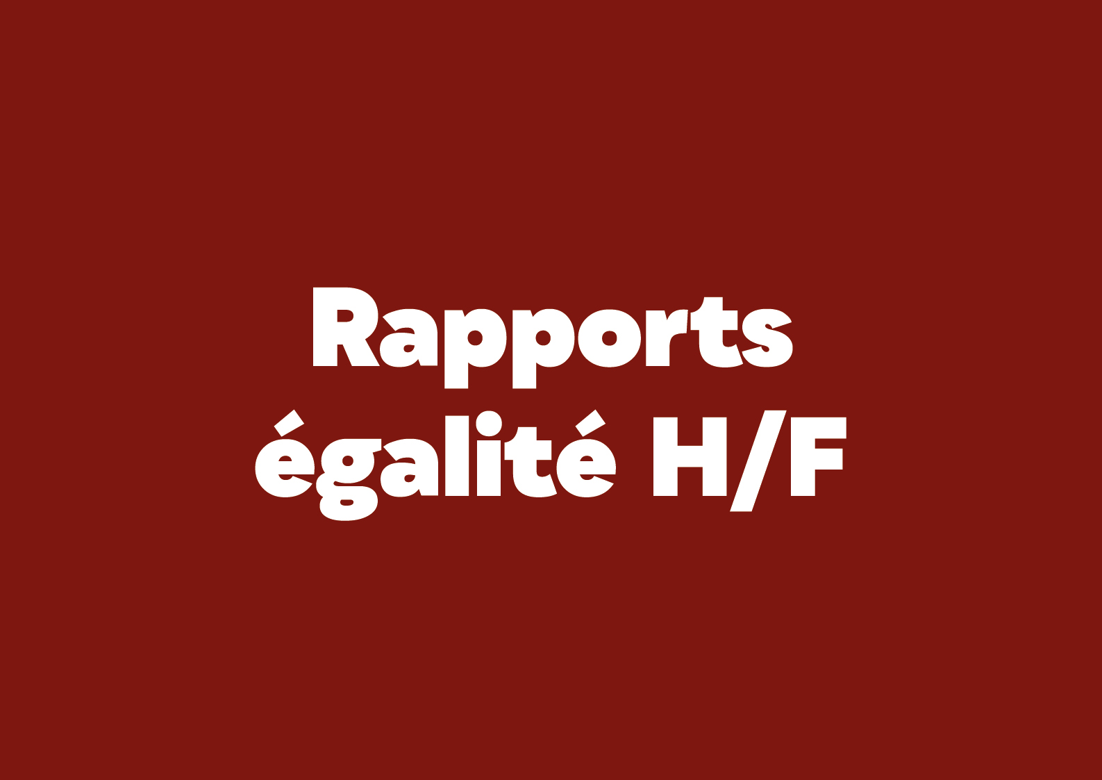 rapports égalité hf