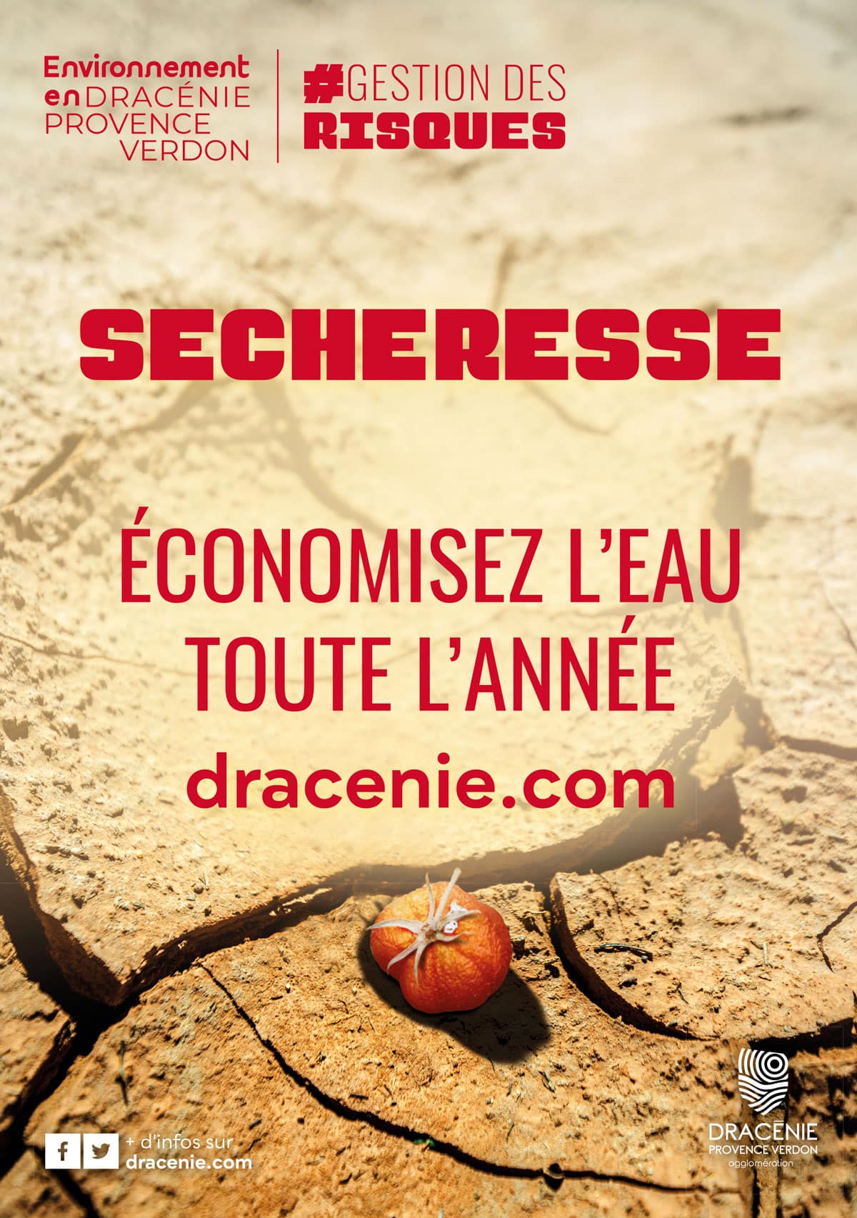 secheresse affiche magazine l18xh26