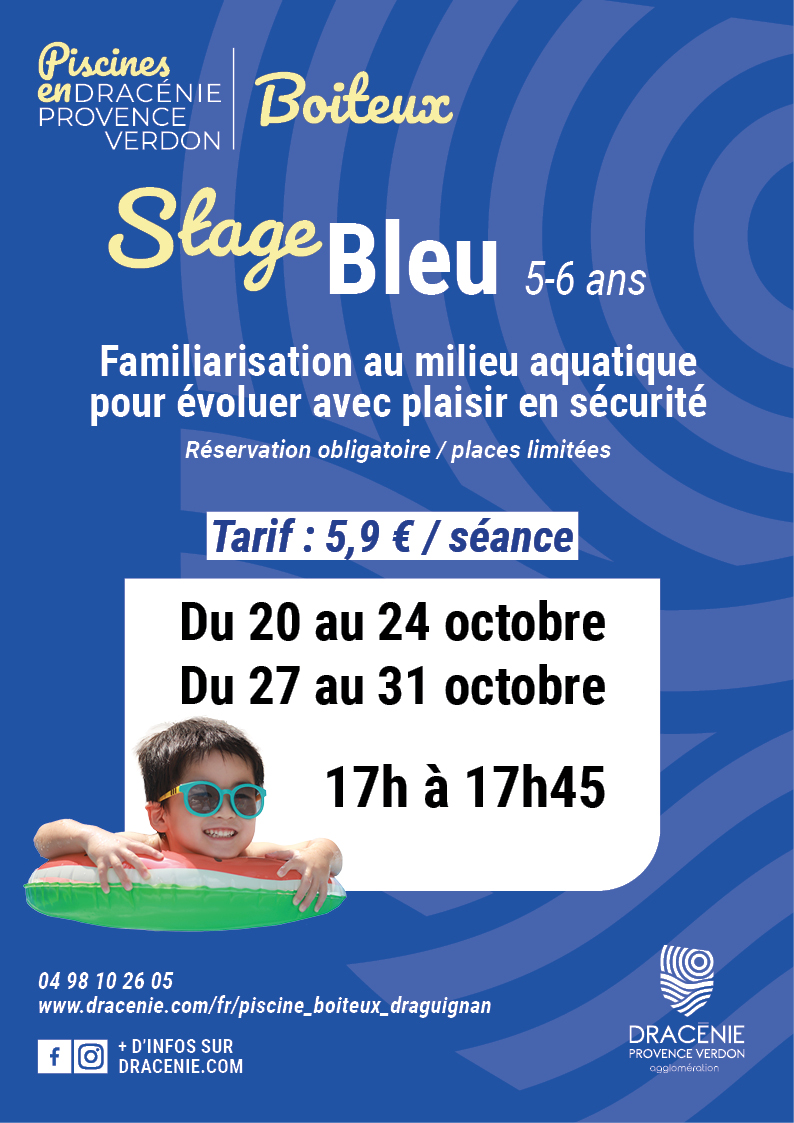 dpva piscines affiche stage bleu 2025