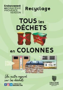 Dépliant les déchets en colonnes